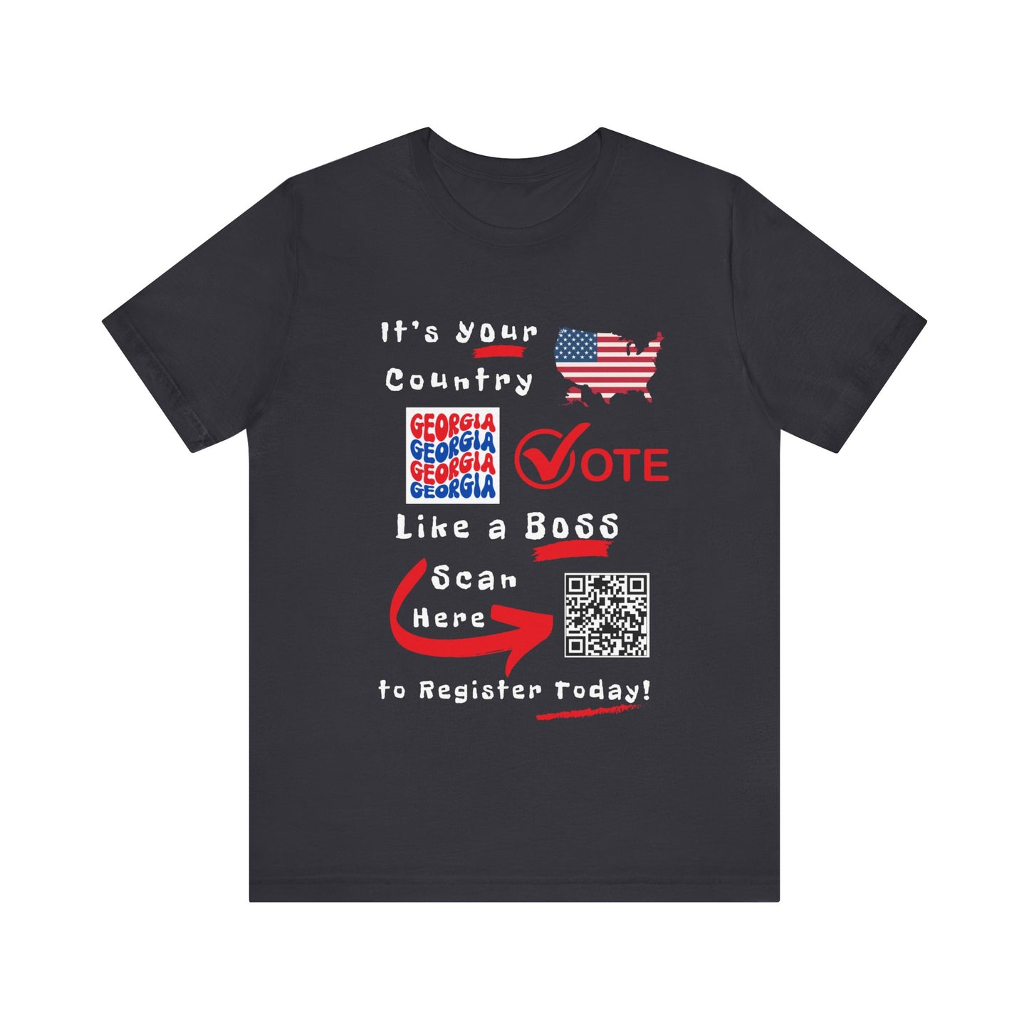 Georgia Vote Like a Boss! Red White 'n Blue