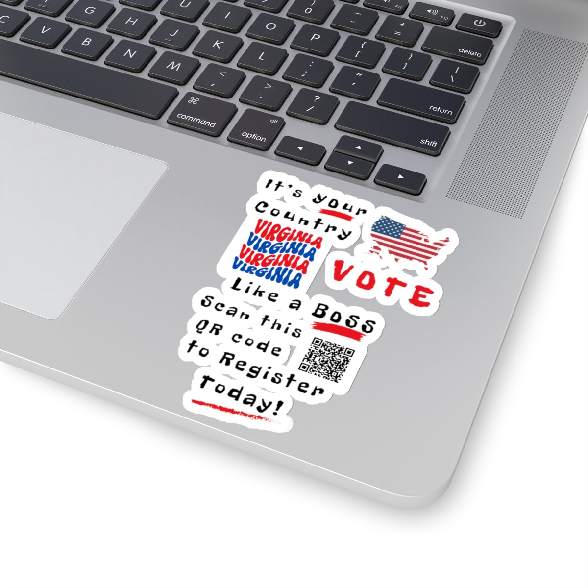 Vote Like a Boss Virginia Kiss-Cut Stickers