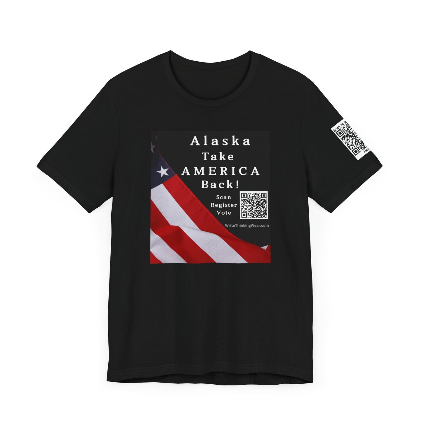 Alaska Take America Back! Scan Register Vote With Sleeve QR