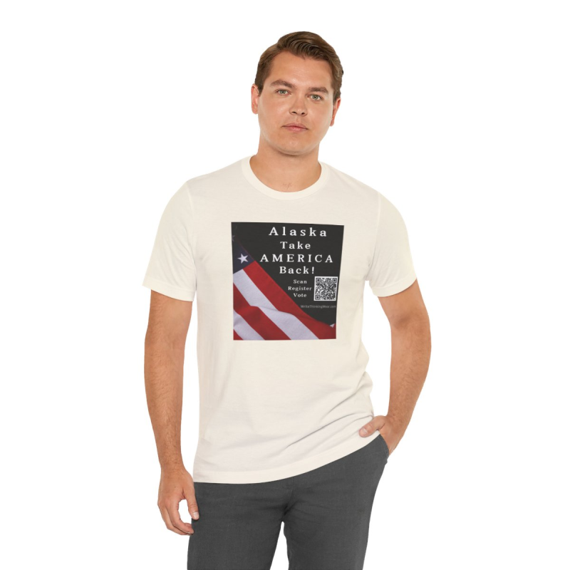 Alaska - Take America Back! Scan Register Vote T-shirt